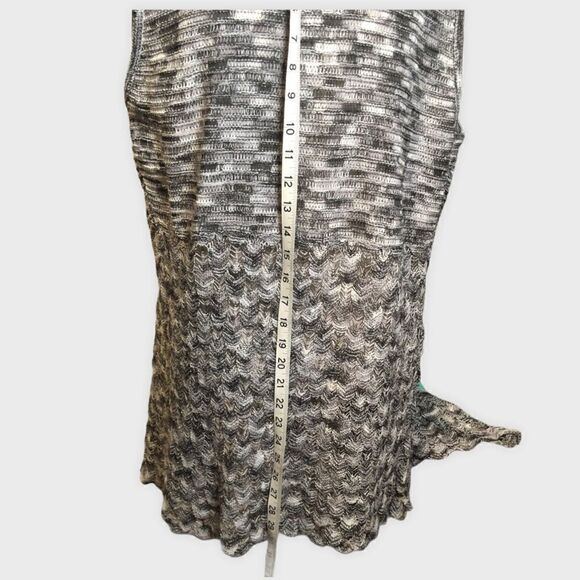 Crocheted Open Drape Front Sweater Vest - Picture 8 of 10